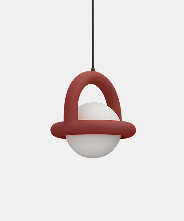 100188. Balloon Pendant Brick Red