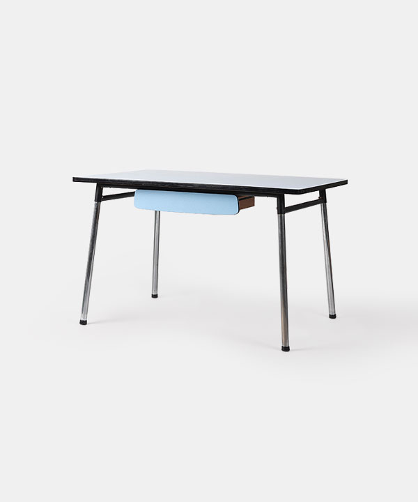 100313. Formica Table Sky Blue