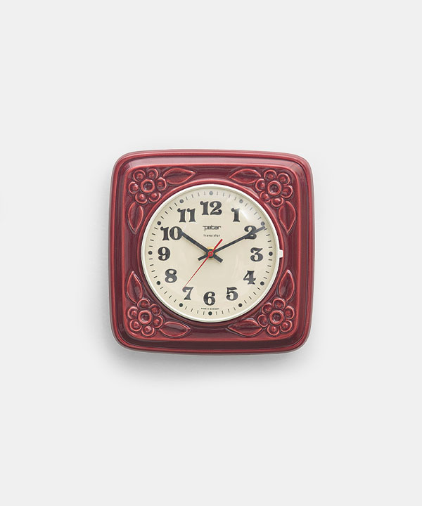 100335. Vintage ceramic clock flower